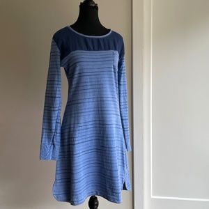 Y2K Long sleeve midi Dress Sheer neckline Brazilian KM